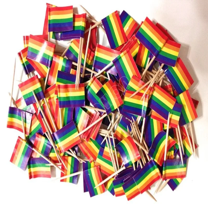 Free Shipping 300 pcs Rainbow Flag Toothpick Flag Lesbian Gay Pride LGBT Flag Banner Colorful Rainbow Flag cooktail sticks&picks
Free Shipping 300 pcs Rainbow Flag Toothpick Flag Lesbian Gay Pride LGBT Flag Banner Colorful Rainbow Flag cooktail sticks&picks