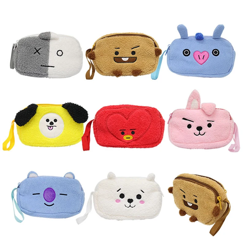 KPOP BTS Plush pencil case for girls boys Cute Big capacity Bangtang Boy pen Cosmetic bag Stationery gift School supplies
KPOP BTS Plush pencil case for girls boys Cute Big capacity Bangtang Boy pen Cosmetic bag Stationery gift School supplies