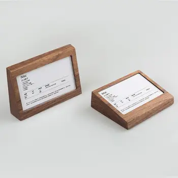 Black Walnut Beech Wood ID Name Cards Stand Office Desk Wooden Business Card Holder Organizer Pen Storage Box
Black Walnut Beech Wood ID Name Cards Stand Office Desk Wooden Business Card Holder Organizer Pen Storage Box