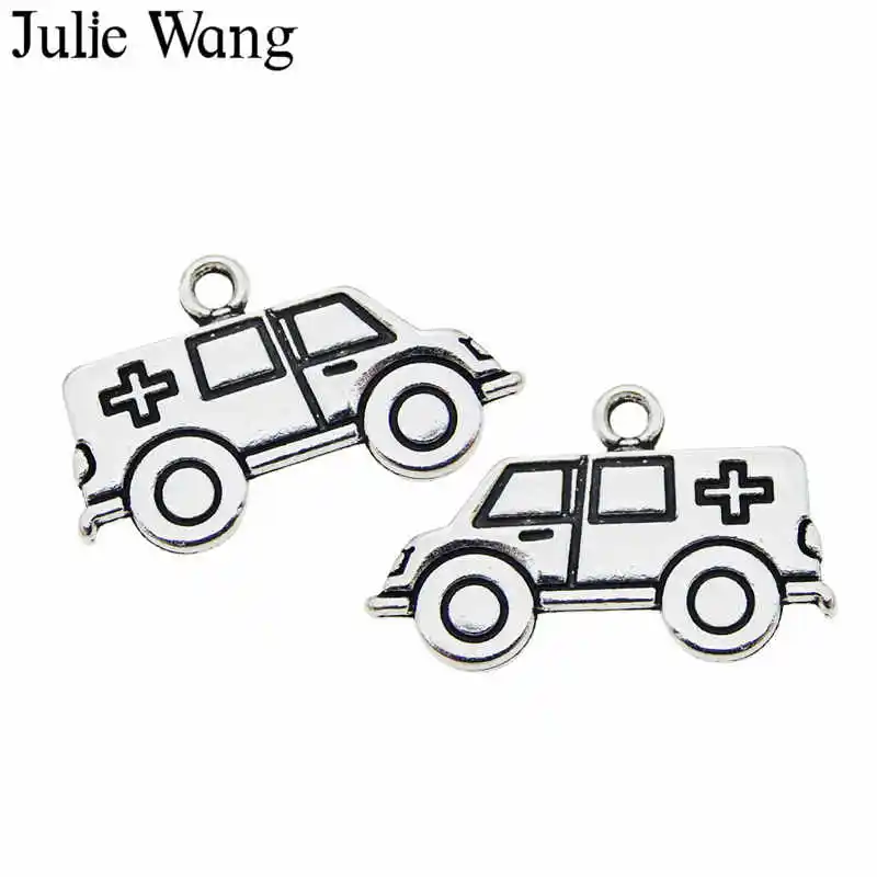 Julie Wang 10PCS Medical Ambulance Charms Antique Silver Escort Car Alloy Earrings Bracelet Jewelry Making Pendant Accessory
Julie Wang 10PCS Medical Ambulance Charms Antique Silver Escort Car Alloy Earrings Bracelet Jewelry Making Pendant Accessory