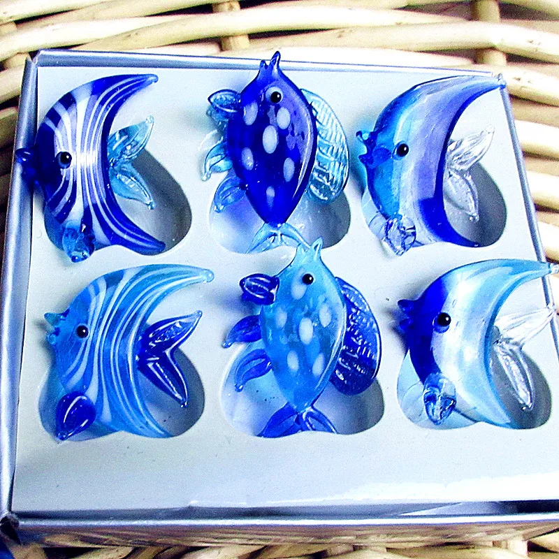 6pcs hand made murano glass fish figurines aquarium decorations ornaments accessories miniature glass Marine Animals statues set
6pcs hand made murano glass fish figurines aquarium decorations ornaments accessories miniature glass Marine Animals statues set