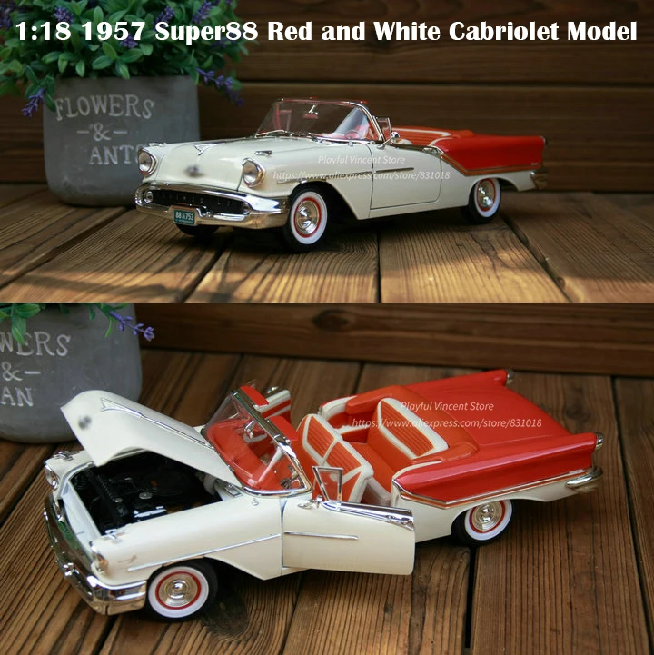Boutique 1:18 1957 Super88 Red and White Cabriolet Model Alloy Collection Model
Boutique 1:18 1957 Super88 Red and White Cabriolet Model Alloy Collection Model