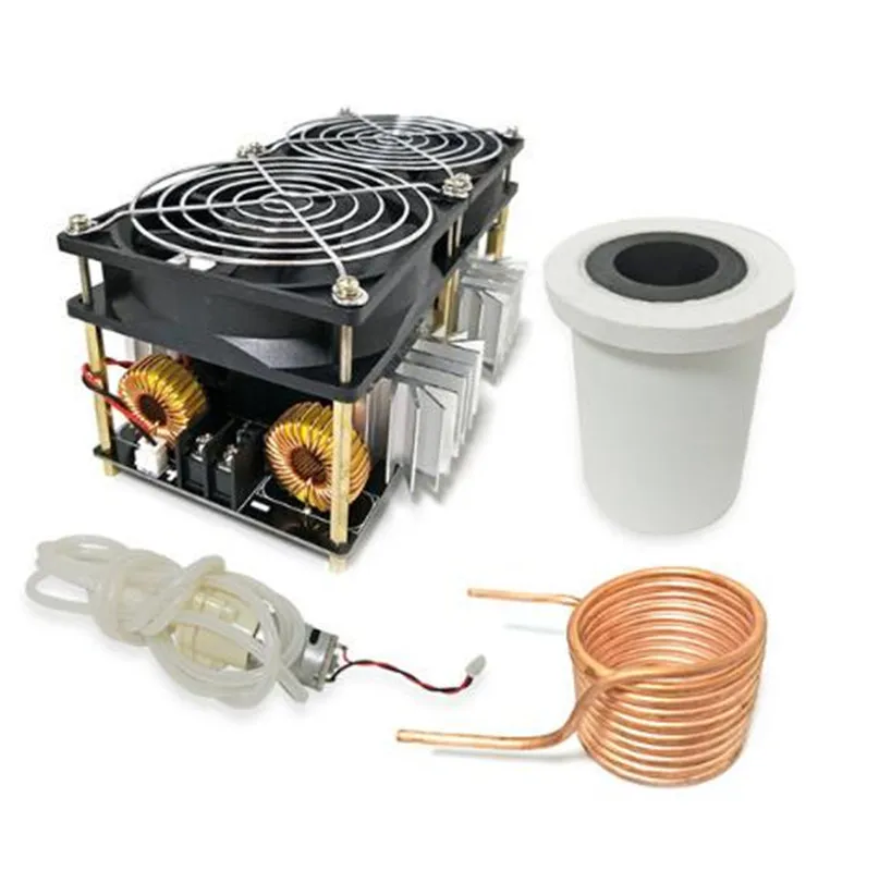 2500W ZVS Induction Heater Induction Heating PCB Board High frequency Heating Machine Melted Metal + Coil Mayitr+ Crucible+Pump
2500W ZVS Induction Heater Induction Heating PCB Board High frequency Heating Machine Melted Metal + Coil Mayitr+ Crucible+Pump