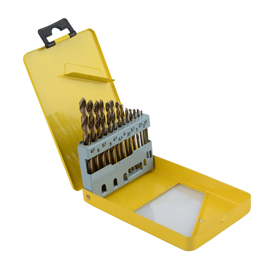 13pcs Set 1.5-6.5MM Cobalt HSS M35 Twist Drill Hole Stainless Steel Tool Set The Whole Ground Metal Reamer Tools Iron Box
13pcs Set 1.5-6.5MM Cobalt HSS M35 Twist Drill Hole Stainless Steel Tool Set The Whole Ground Metal Reamer Tools Iron Box