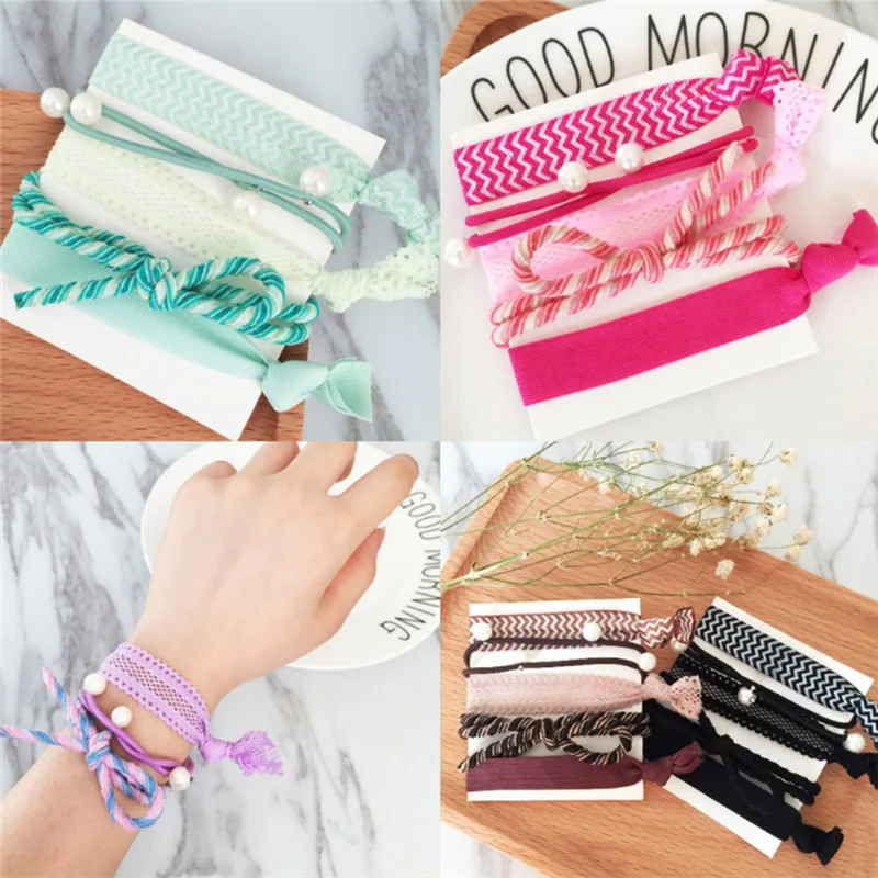 5 Pcs Solid Lace Cloth Elastic Hair Bands Simple Knot Women Girls Hair Scrunchies Rope Female Ponytail Holder Hair Accessories
5 Pcs Solid Lace Cloth Elastic Hair Bands Simple Knot Women Girls Hair Scrunchies Rope Female Ponytail Holder Hair Accessories
