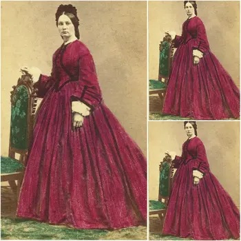 Customer to order!19 Century Red Vintage Costumes Victorian Dress 1860S Civil War Gown Ball Dress Scarlett dresses US4-36 C-197
Customer to order!19 Century Red Vintage Costumes Victorian Dress 1860S Civil War Gown Ball Dress Scarlett dresses US4-36 C-197