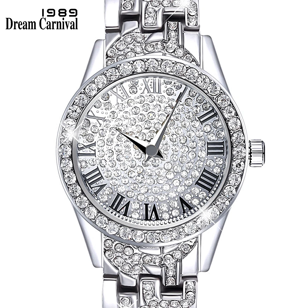 Dreamcarnival 1989 Crystals Watch for Ladies Black Roman Letters Index Stone Dial Alloy Bracelet Quartz Movement Xmas Gift A8314
Dreamcarnival 1989 Crystals Watch for Ladies Black Roman Letters Index Stone Dial Alloy Bracelet Quartz Movement Xmas Gift A8314