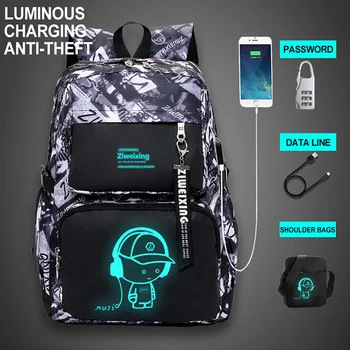 Waterproof School Bags For Teenage Girls Boy USB Charging Luminous Children Backpack Schoolbag Laptop Bag Male School Backpack
Waterproof School Bags For Teenage Girls Boy USB Charging Luminous Children Backpack Schoolbag Laptop Bag Male School Backpack