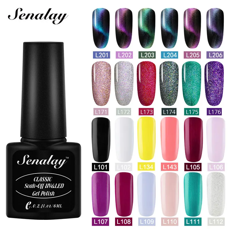 SENALAY Rainbow 4D Cat Eyes Nail Gel Polish Set for Manicure Semi Permanent Primer Gel Varnish Hybrid Nail Art Gel Nail Polish 
SENALAY Rainbow 4D Cat Eyes Nail Gel Polish Set for Manicure Semi Permanent Primer Gel Varnish Hybrid Nail Art Gel Nail Polish