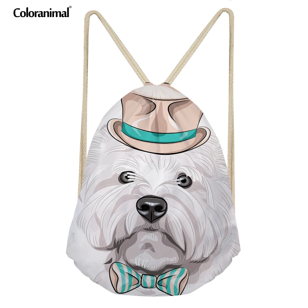 Coloranimal 2018 New Arrival Drawstring Casual Bags for Female Male Boys Girls Daily Travel Backpack Sack Bags White Terrier Bag
Coloranimal 2018 New Arrival Drawstring Casual Bags for Female Male Boys Girls Daily Travel Backpack Sack Bags White Terrier Bag