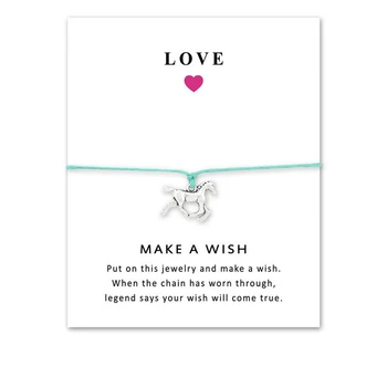 120Pcs/lot Silver Wild Horse Charms Bracelets&Bangles for Women Girls Adjustable Wish Card Bracelets Dropshipping!
120Pcs/lot Silver Wild Horse Charms Bracelets&Bangles for Women Girls Adjustable Wish Card Bracelets Dropshipping!