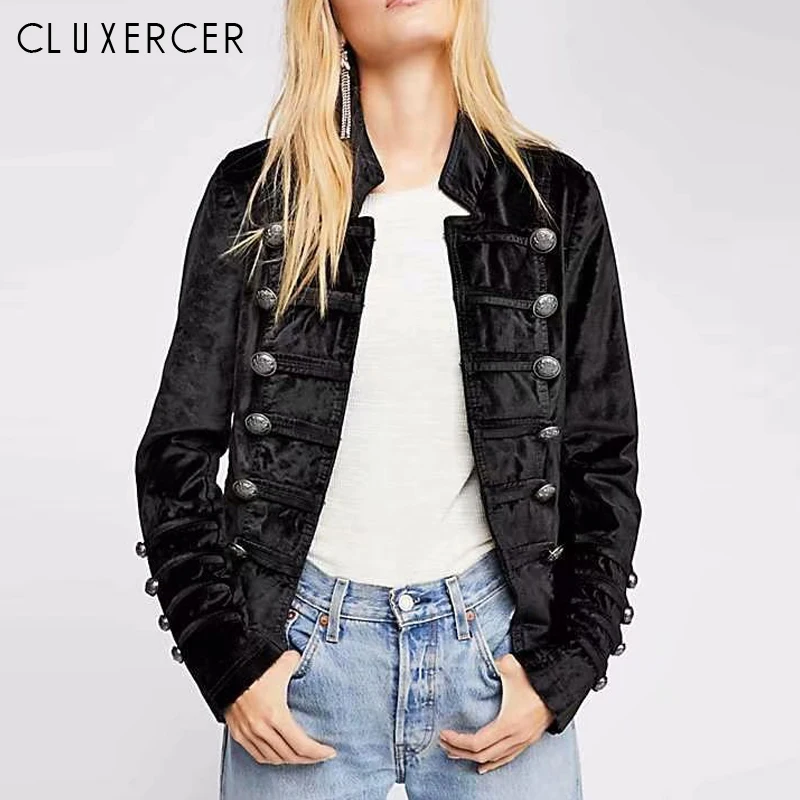 2019 New Velvet Jacket Woman Vintage Long Sleeve Double Breasted Jackets for women Fashion Spring Black Red Wine feminine Coat
2019 New Velvet Jacket Woman Vintage Long Sleeve Double Breasted Jackets for women Fashion Spring Black Red Wine feminine Coat