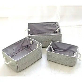 Plain color imitation hemp three-piece portable basket cotton rope thickened EVA lining clothing storage debris basket 0803
Plain color imitation hemp three-piece portable basket cotton rope thickened EVA lining clothing storage debris basket 0803