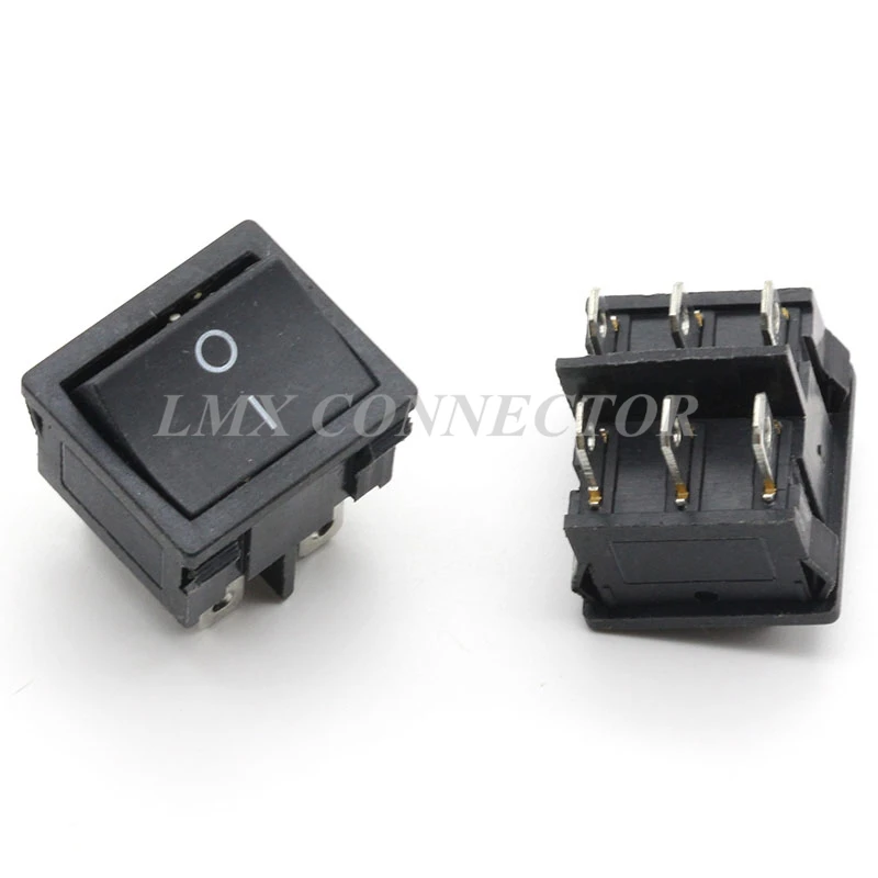 10PCS Black Push Button Switch 6A250V/10A125V KCD5 Copper 6Pin On/Off Rocker Switch
10PCS Black Push Button Switch 6A250V/10A125V KCD5 Copper 6Pin On/Off Rocker Switch