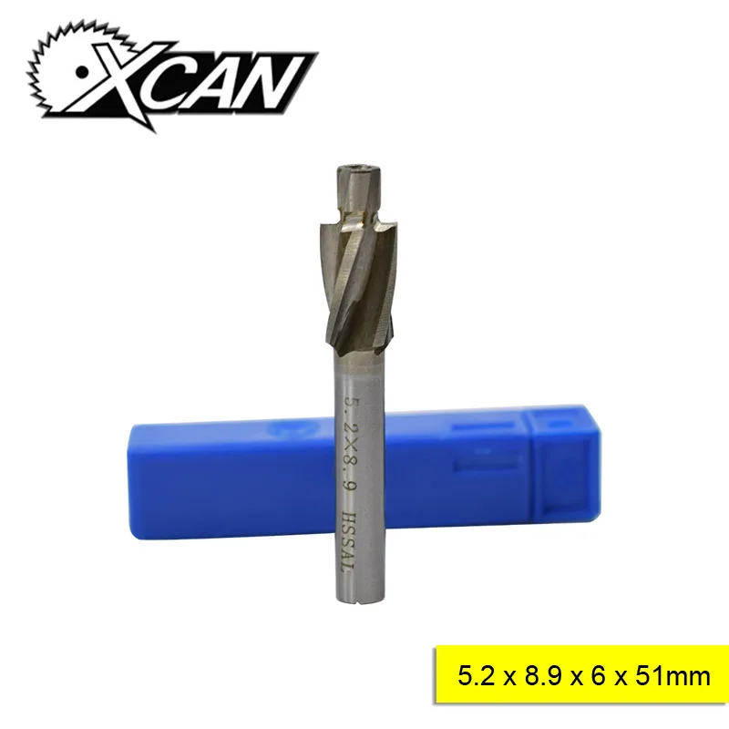 XCAN 1pc 4 Flute HSS Counterbore End Mill Countersink Drill Bit for Metal Working M5.2 Pilot Slot Milling Cutter
XCAN 1pc 4 Flute HSS Counterbore End Mill Countersink Drill Bit for Metal Working M5.2 Pilot Slot Milling Cutter