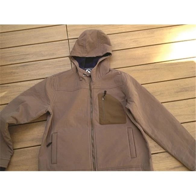 Dutch Harbor Gear DF315-2X Mens Full Zip Hooded Jacket Char - 2XL