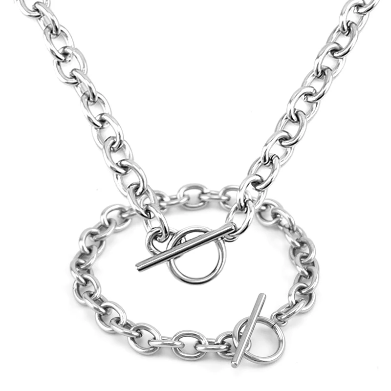 Stainless Steel men's Chain Necklace classic Toggle timeless Bracelet chain necklace Jewelry Sets for women, can be customized
Stainless Steel men's Chain Necklace classic Toggle timeless Bracelet chain necklace Jewelry Sets for women, can be customized
