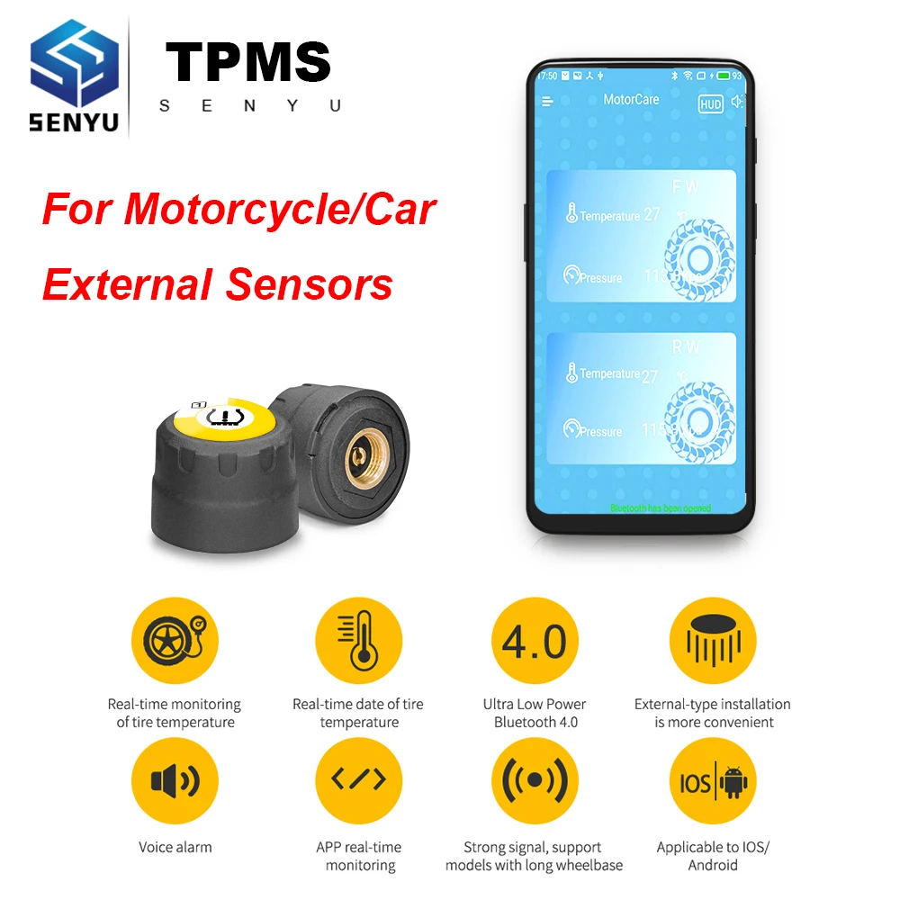 TPMS Tire Pressure Sensor TPMS Motorcycle Car Auto External Sensors for Android IOS tpms Monitoring System tmps tire pressure
TPMS Tire Pressure Sensor TPMS Motorcycle Car Auto External Sensors for Android IOS tpms Monitoring System tmps tire pressure
