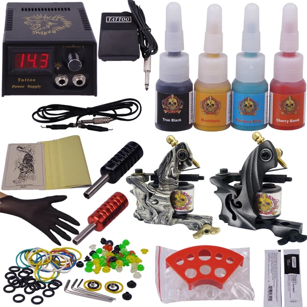 Professional Tattoo Machine Kit Complete with Power Supply Clipr Cord Ink Grip Needles Tip Tattoo Set Supplies for Beginner
Professional Tattoo Machine Kit Complete with Power Supply Clipr Cord Ink Grip Needles Tip Tattoo Set Supplies for Beginner