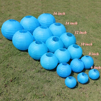10pc 6-8-10-12-14-16 Inch Blue Chinese Paper Lantern For Wedding Decorations Dark Blue Paper Ball Lampion Shade Party Decoration
10pc 6-8-10-12-14-16 Inch Blue Chinese Paper Lantern For Wedding Decorations Dark Blue Paper Ball Lampion Shade Party Decoration