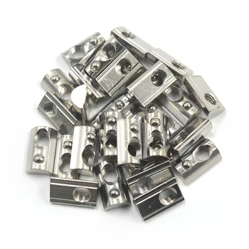 Silver European Standard 40 Series Aluminum Slot Carbon Steel Half Round Roll In Spring T Slot Nut with M8 Thread Pack of 50
Silver European Standard 40 Series Aluminum Slot Carbon Steel Half Round Roll In Spring T Slot Nut with M8 Thread Pack of 50
