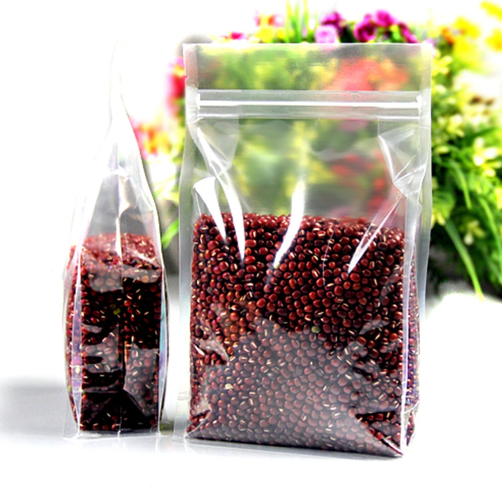 50pcs/lot Transparent Stand Up Clear Plastic Zip Lock Side Gusset Bags Ziplock Doypack Poly Bag For Dried Food Cookies Storage
50pcs/lot Transparent Stand Up Clear Plastic Zip Lock Side Gusset Bags Ziplock Doypack Poly Bag For Dried Food Cookies Storage