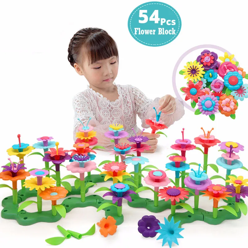 54Pcs DIY Flower Build The Bouquet Dream Garden Girls Flower Interconnecting Blocks Toys Educational Creative Pretend Play Toys
54Pcs DIY Flower Build The Bouquet Dream Garden Girls Flower Interconnecting Blocks Toys Educational Creative Pretend Play Toys