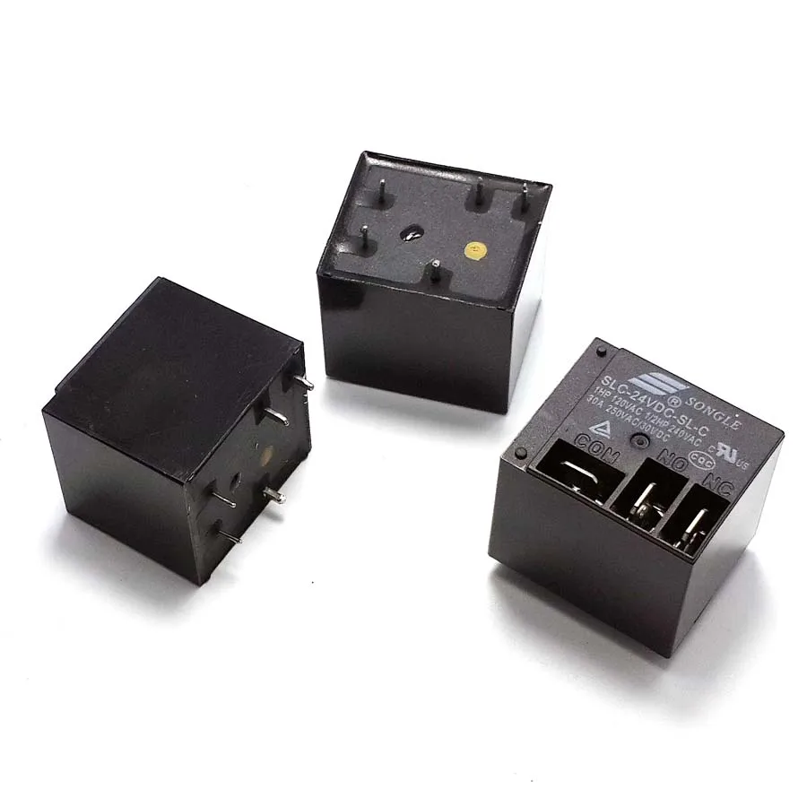 5pin 24V 30A 3 wide feet sealed relay Songle brand large current relay 1NC 1NO for automobile, car relay
5pin 24V 30A 3 wide feet sealed relay Songle brand large current relay 1NC 1NO for automobile, car relay