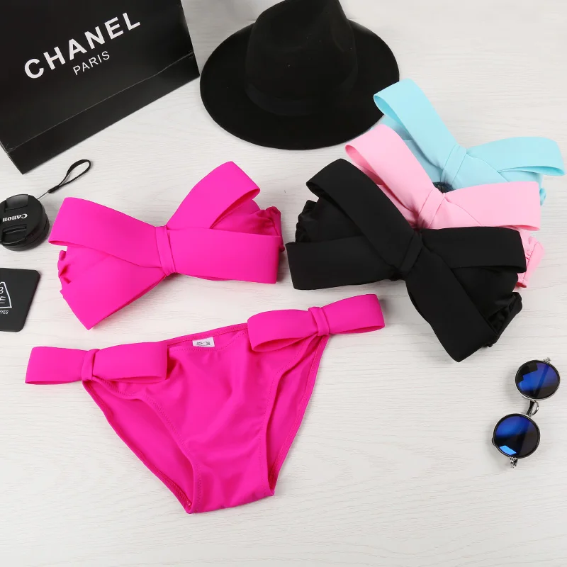Big Bowknot Bikinis Women 2019 Push Up Bandeau Swimsuit Female Solid Sexy Swimwear Skirt Bathing Suit Bathers Mayo Beach Summer
Big Bowknot Bikinis Women 2019 Push Up Bandeau Swimsuit Female Solid Sexy Swimwear Skirt Bathing Suit Bathers Mayo Beach Summer