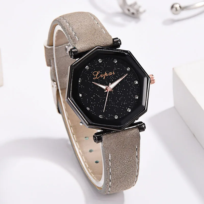 Women Starry Sky Masonry Quartz Wrist Watches Frosted PU Leather Band Watches M8694
Women Starry Sky Masonry Quartz Wrist Watches Frosted PU Leather Band Watches M8694