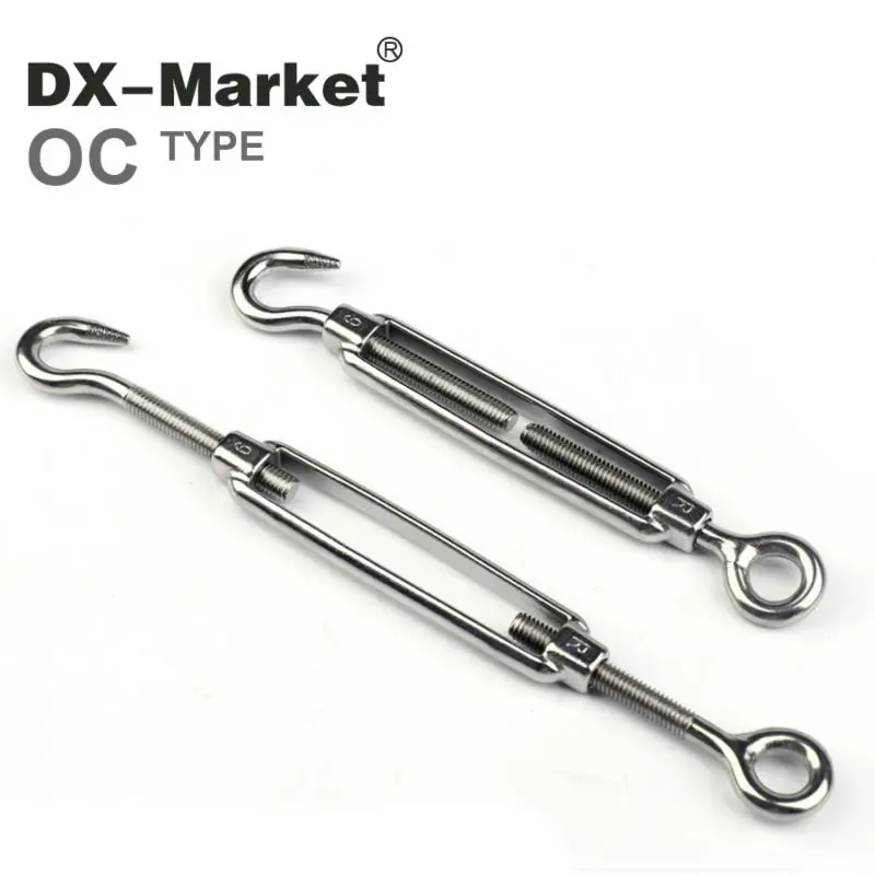 m6 turnbuckle, 5pcs ,sus304 OC turnbuckle , high quality antirust stainless steel wire rope fitting eye hook turnbuckle
m6 turnbuckle, 5pcs ,sus304 OC turnbuckle , high quality antirust stainless steel wire rope fitting eye hook turnbuckle