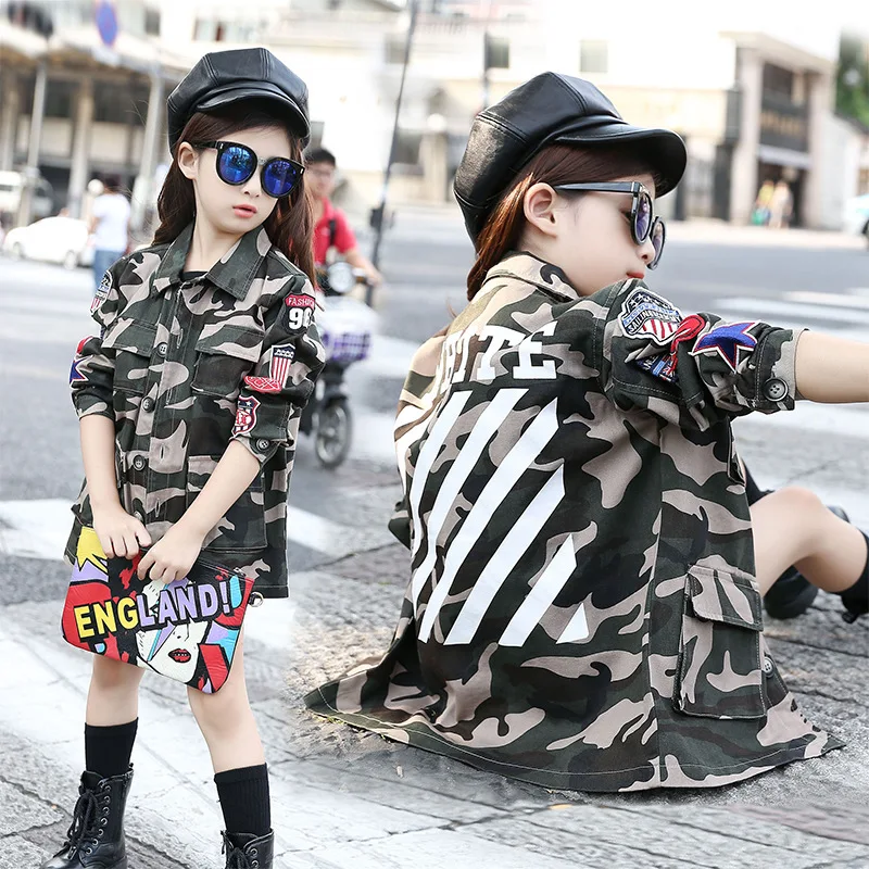Spring Clothes New Pattern Girl Child Fashion Korean Trend Stripe Long Sleeve Lapel Camouflage Loose Shirts Kids Clothing
Spring Clothes New Pattern Girl Child Fashion Korean Trend Stripe Long Sleeve Lapel Camouflage Loose Shirts Kids Clothing
