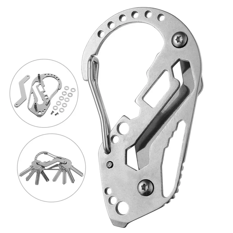 Multifunction Key Holder Carabiner Keychain Tool Wrench Screwdriver Stainless Steel Key Organizer Clip Multitool Camping Tool
Multifunction Key Holder Carabiner Keychain Tool Wrench Screwdriver Stainless Steel Key Organizer Clip Multitool Camping Tool