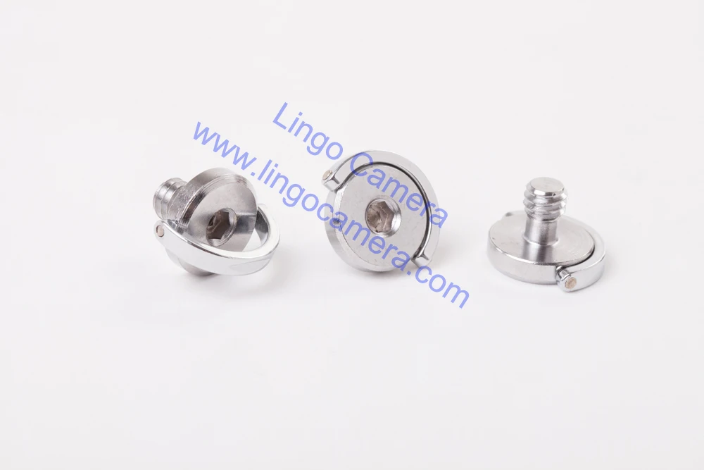 LL1480 Solid Silver Captive 1/4" D-Ring Hinged Screw for Monopod Tripod Camera Screw 4mm Hex Head
LL1480 Solid Silver Captive 1/4" D-Ring Hinged Screw for Monopod Tripod Camera Screw 4mm Hex Head