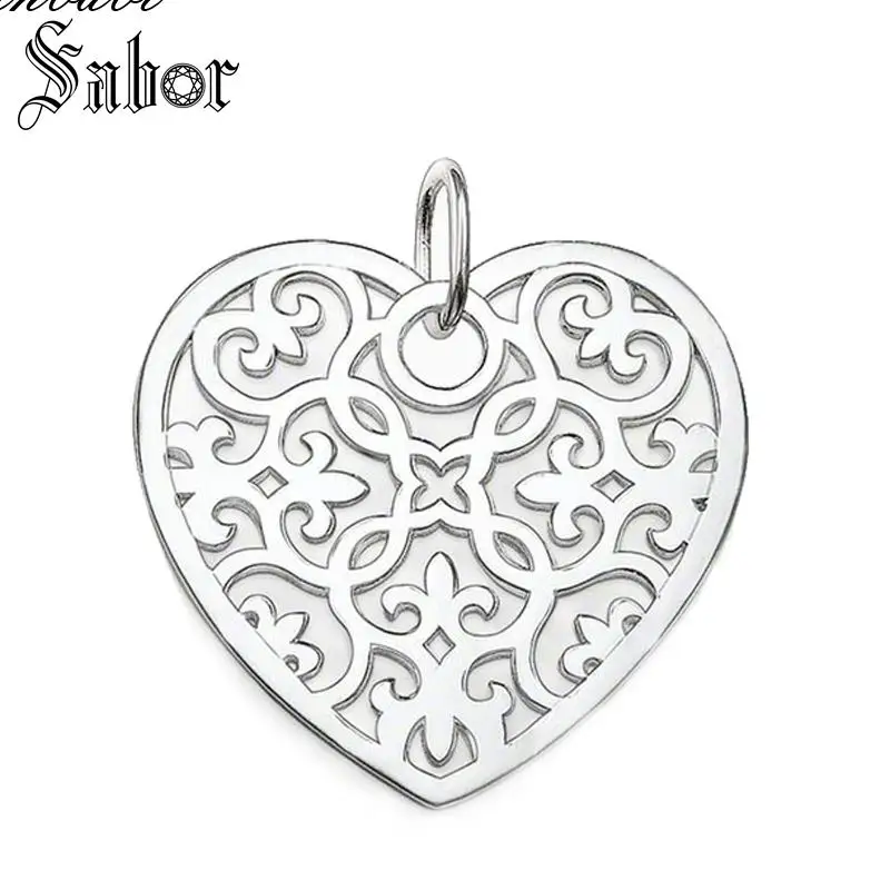 Pendant Heart Ornament Arabesque Vine Silver for Women Gift Jewelry Pendant Ornament Fit Necklace thomas
Pendant Heart Ornament Arabesque Vine Silver for Women Gift Jewelry Pendant Ornament Fit Necklace thomas