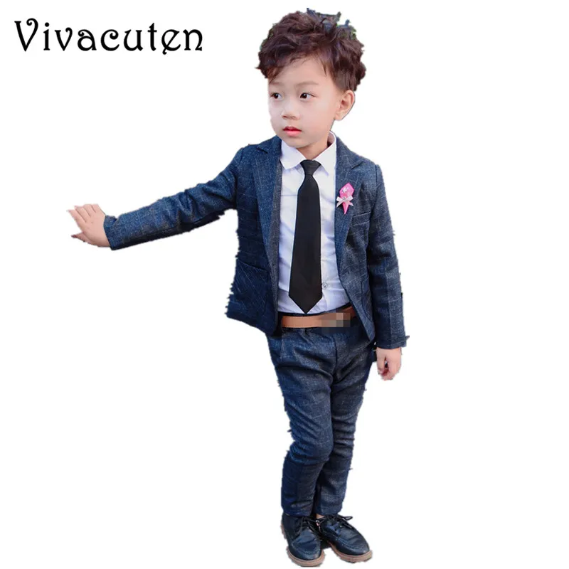 Brand Flower Boys Formal Suit Set for Wedding Kids Plaid Blazer Shirt Pants 3pcs Set Children Costume Dress Groom Clothes F129
Brand Flower Boys Formal Suit Set for Wedding Kids Plaid Blazer Shirt Pants 3pcs Set Children Costume Dress Groom Clothes F129