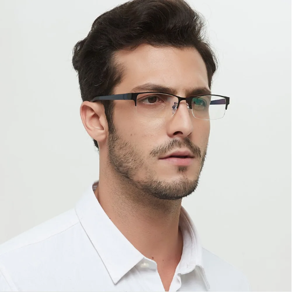 Hot Seller Eyewear Square Classical Simple Men Eyeglasses Stainless Steel Full Half Rim Metal Good Quality Optical Frame
Hot Seller Eyewear Square Classical Simple Men Eyeglasses Stainless Steel Full Half Rim Metal Good Quality Optical Frame