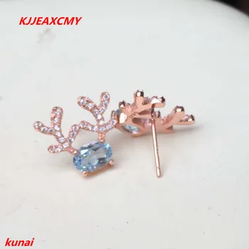 KJJEAXCMY fine jewelry 925 silver inlaid with natural topaz earrings in Korean crystal earrings.
KJJEAXCMY fine jewelry 925 silver inlaid with natural topaz earrings in Korean crystal earrings.