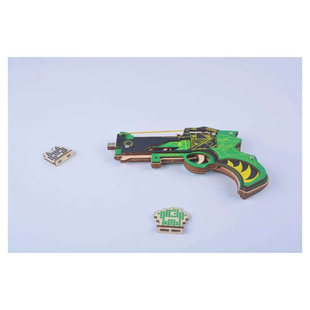 Laser Cutting DIY 3D Wooden Puzzles Education Learning Woodcraft Assembly Running Fire Rubber Band Gun Gift For Kids
Laser Cutting DIY 3D Wooden Puzzles Education Learning Woodcraft Assembly Running Fire Rubber Band Gun Gift For Kids