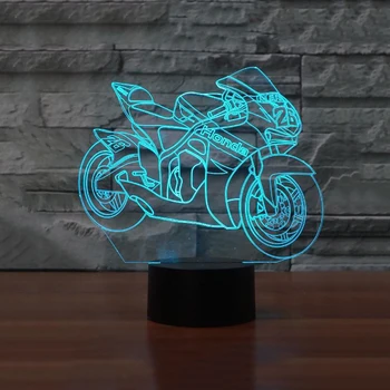 Novelty 3D Motorcycle Table Lamp LED USB Night Lights Home Lampara Nightlight Colorful Bulbing Sensor Light Boy Gift
Novelty 3D Motorcycle Table Lamp LED USB Night Lights Home Lampara Nightlight Colorful Bulbing Sensor Light Boy Gift