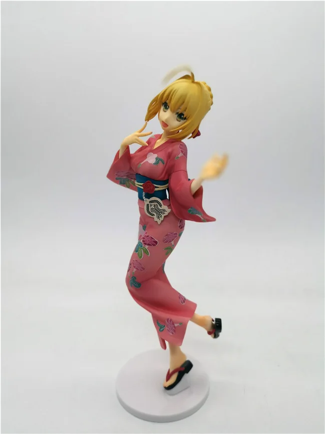 Anime action model figure Jeanne D Arc FateGrand Order saber kimono 21cm 18 Ruler Saber collection PVC toy gift F7323 (14)