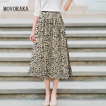 New Dots Skirt Pleated Long Skirt Women Summer Chiffon Women's Skirt Ballroom Office Elegant Casual Maxi Skirts Women Plus Size
New Dots Skirt Pleated Long Skirt Women Summer Chiffon Women's Skirt Ballroom Office Elegant Casual Maxi Skirts Women Plus Size