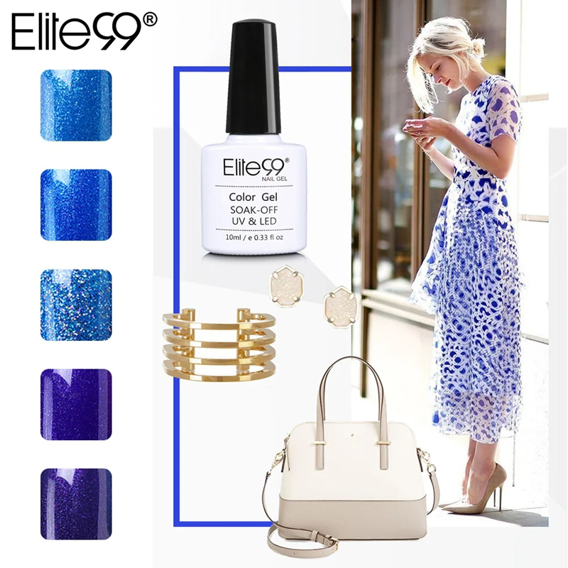 Elite99 10ml Blue Color Series Nail Gel Polish Cured With UV LED Lamp Easy Soak Off Nail Gelpolish Long Lasting Nail Art Lacquer
Elite99 10ml Blue Color Series Nail Gel Polish Cured With UV LED Lamp Easy Soak Off Nail Gelpolish Long Lasting Nail Art Lacquer