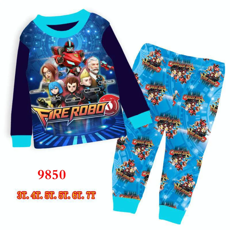 Wholesale Boys Fire Robo Pajamas Sets 2019 Kids Cartoon Clothes Children Spring Pyjamas Sets For 3-7Y 9850
Wholesale Boys Fire Robo Pajamas Sets 2019 Kids Cartoon Clothes Children Spring Pyjamas Sets For 3-7Y 9850