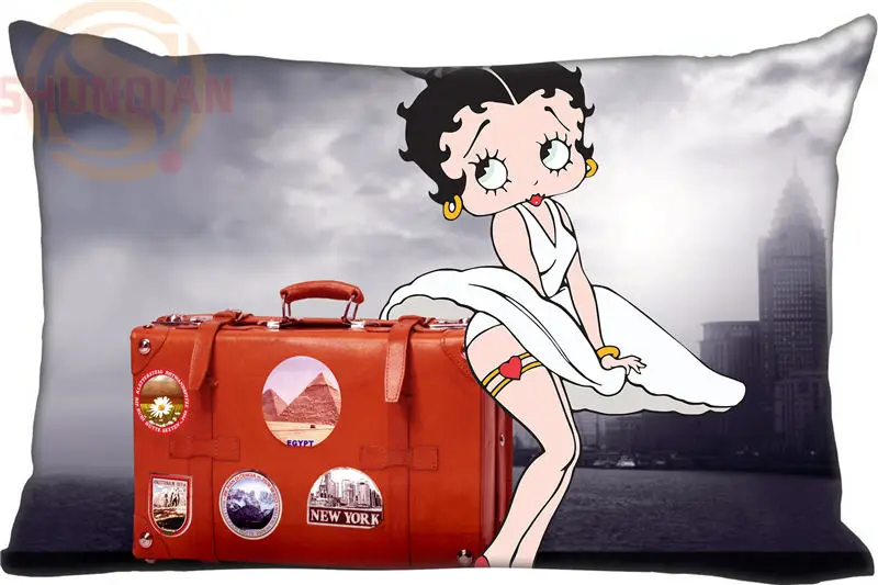 Custom Pillowcase Betty Boop Rectangle Zipper Polyester Cotton Pillow Cover Size 45x35cm (one side) Print
Custom Pillowcase Betty Boop Rectangle Zipper Polyester Cotton Pillow Cover Size 45x35cm (one side) Print