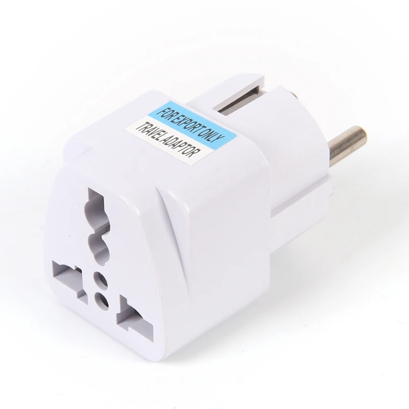 

Universal 1Pcs US UK AU To EU Plug USA To Euro Europe Travel Wall AC Power Charger Outlet Adapter Converter 2 Round Pin