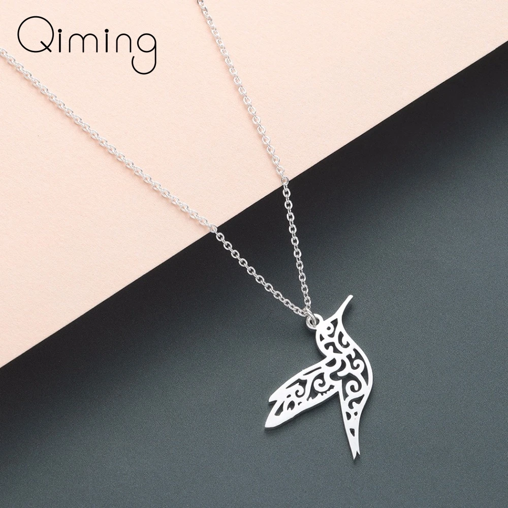 Silver Hummingbird Necklace Women Hollow Bird Animal Pendants Necklaces Minimalist Retro Jewelry Gift For Girls
Silver Hummingbird Necklace Women Hollow Bird Animal Pendants Necklaces Minimalist Retro Jewelry Gift For Girls