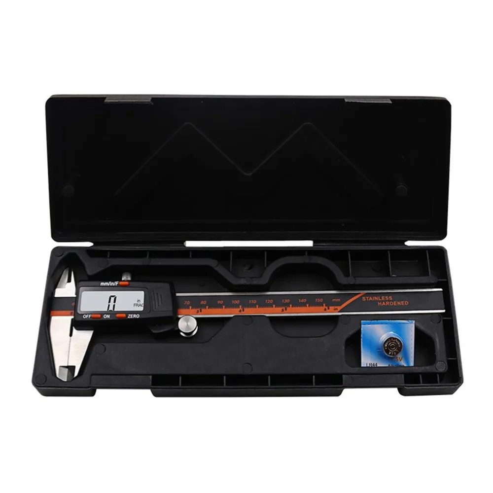 New Arrival 0-150mm 6 Inch LCD Digital Vernier Caliper Gauge Micrometer Stainless Steel Caliper Ruler Measuring Tool DropShip
New Arrival 0-150mm 6 Inch LCD Digital Vernier Caliper Gauge Micrometer Stainless Steel Caliper Ruler Measuring Tool DropShip