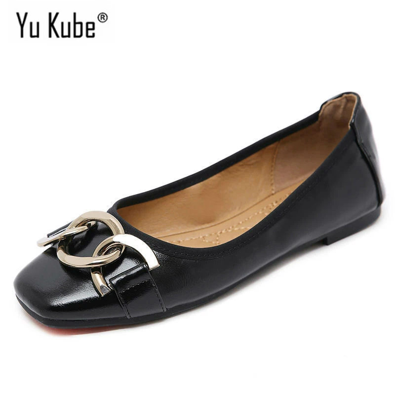 Yu Kube Ballet Flats Shoes Woman Metal Chain Ladies Shoe Zapatillas Mujer 2019 PU Leather Slip On Flat Shoes For Women Plus Size
Yu Kube Ballet Flats Shoes Woman Metal Chain Ladies Shoe Zapatillas Mujer 2019 PU Leather Slip On Flat Shoes For Women Plus Size