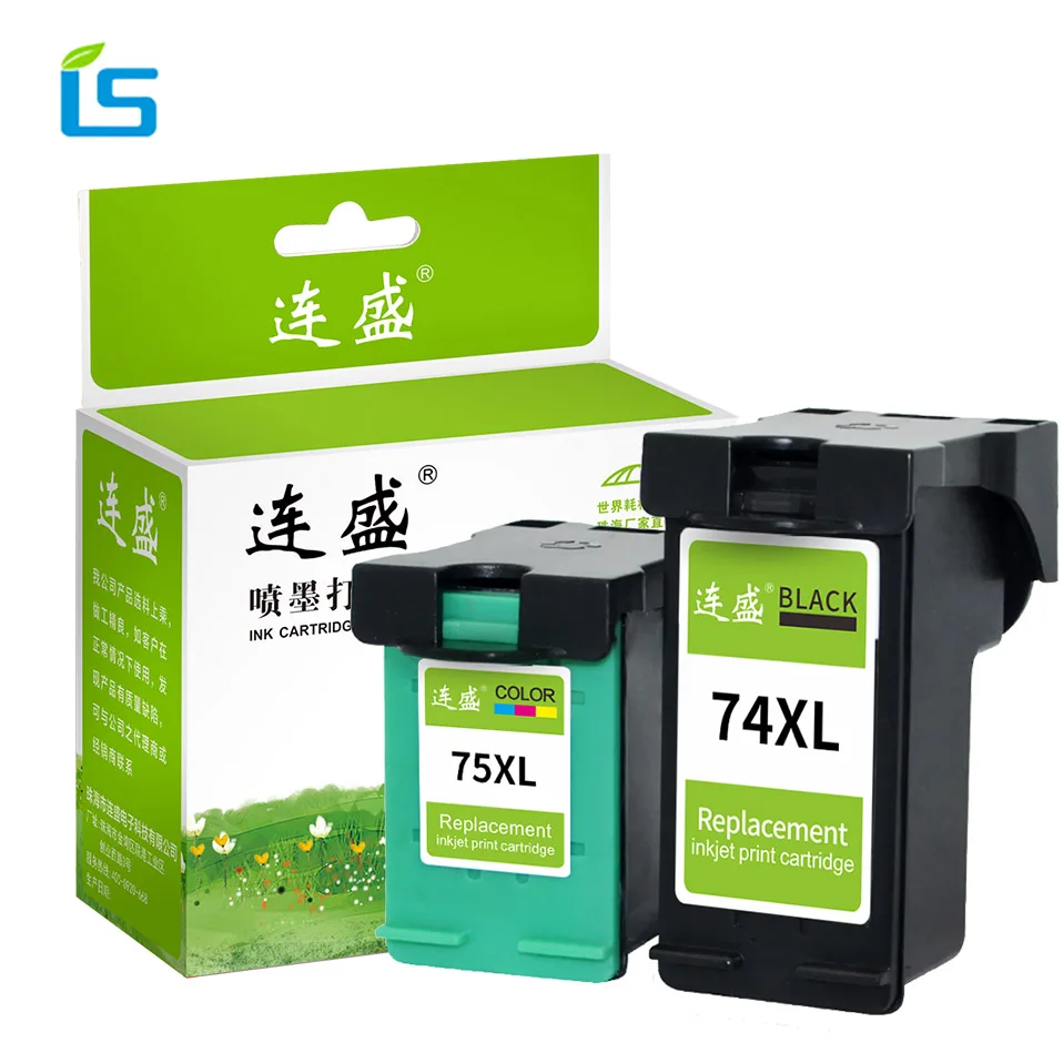 2Pcs 74XL 75XL Remanufactured Ink Cartridge Replacement for HP 74 75 XL for Photosmart C4200 C5200 C4300 J5780 C4280 C4345 C4380
2Pcs 74XL 75XL Remanufactured Ink Cartridge Replacement for HP 74 75 XL for Photosmart C4200 C5200 C4300 J5780 C4280 C4345 C4380